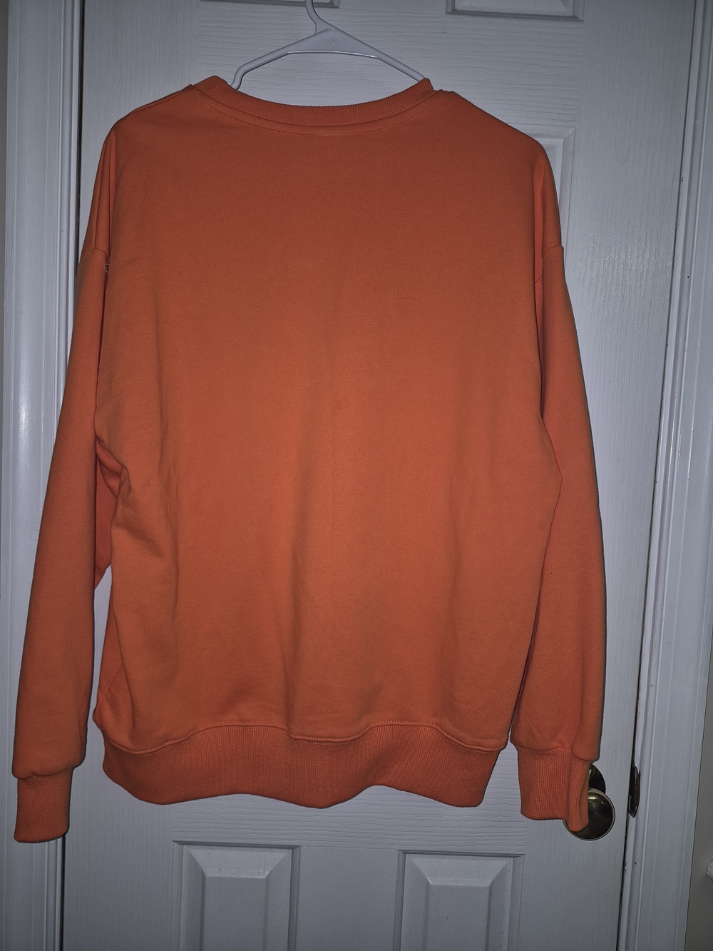 Tennessee Vols Orange Oversized Pullover Sweatshirt White Chenille Script Size L - Picture 3 of 4